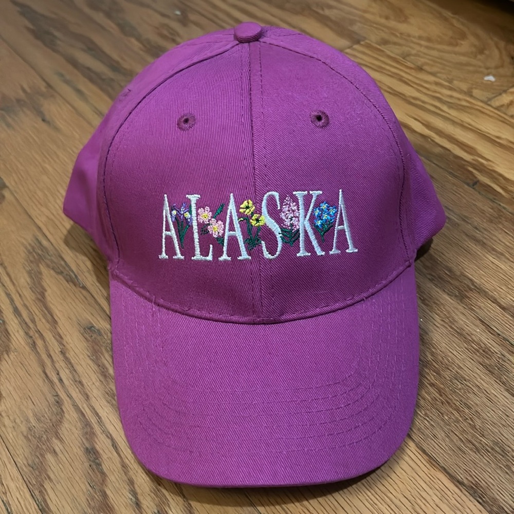 Ace USA Women’s Pink Floral “Alaska” Baseball Hat with Adjustable Velcro Strap